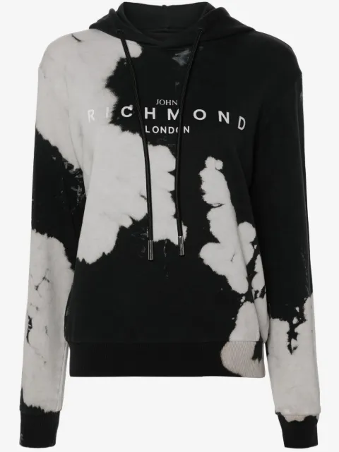 John Richmond logo-print cotton hoodie