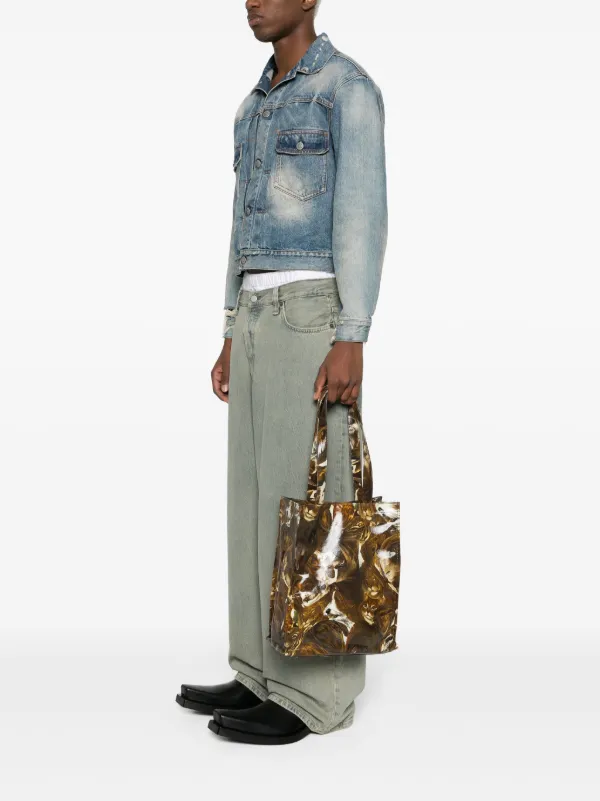 Acne Studios x Per B Sundberg アニマルプリント ハンドバッグ