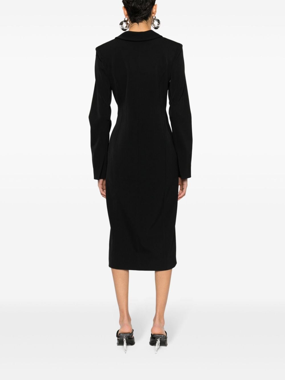 Shop Acne Studios Long-sleeve Dress In Black