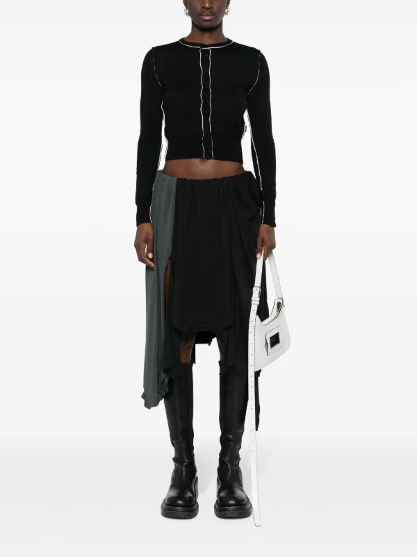 Acne Studios T-shirt Patchwork Skirt | Grey | FARFETCH JO