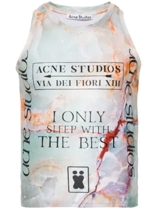 Acne Studios プリント タンクトップ | グリーン | FARFETCH JP
