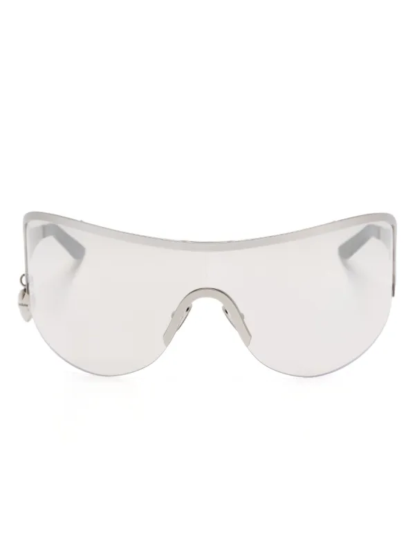 Acne Studios Metal Shield Sunglasses in Silver