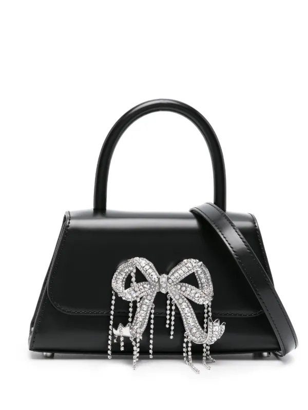 SELF PORTRAIT リボンディテール ミニ ボウ ハンドバッグ Self-Portrait Bow ハンドバッグ ミニ | ブラック | FARFETCH JP