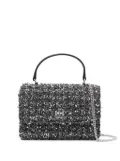 Tory Burch Mini Kira tweed tote bag - Black