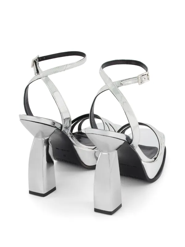 Nodaleto Angel F 120mm レザーサンダル | シルバートーン | FARFETCH JP