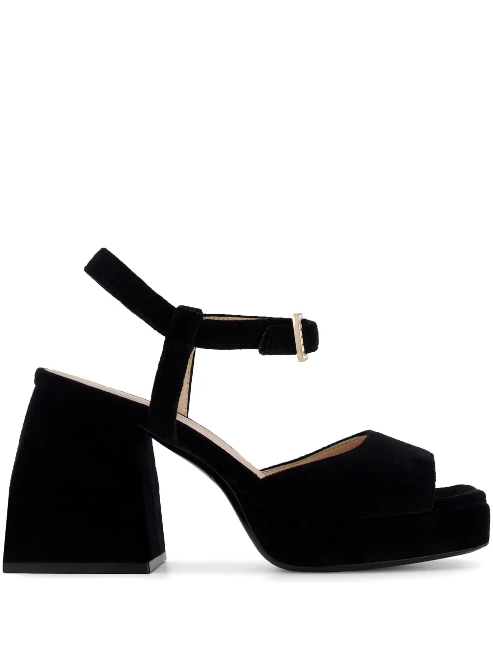 Nodaleto Bulla Joni fluwelen sandalen Zwart