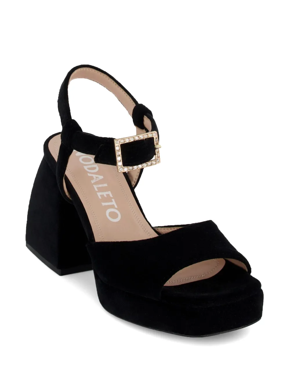 Nodaleto Bulla Ness 90mm velvet sandals Black