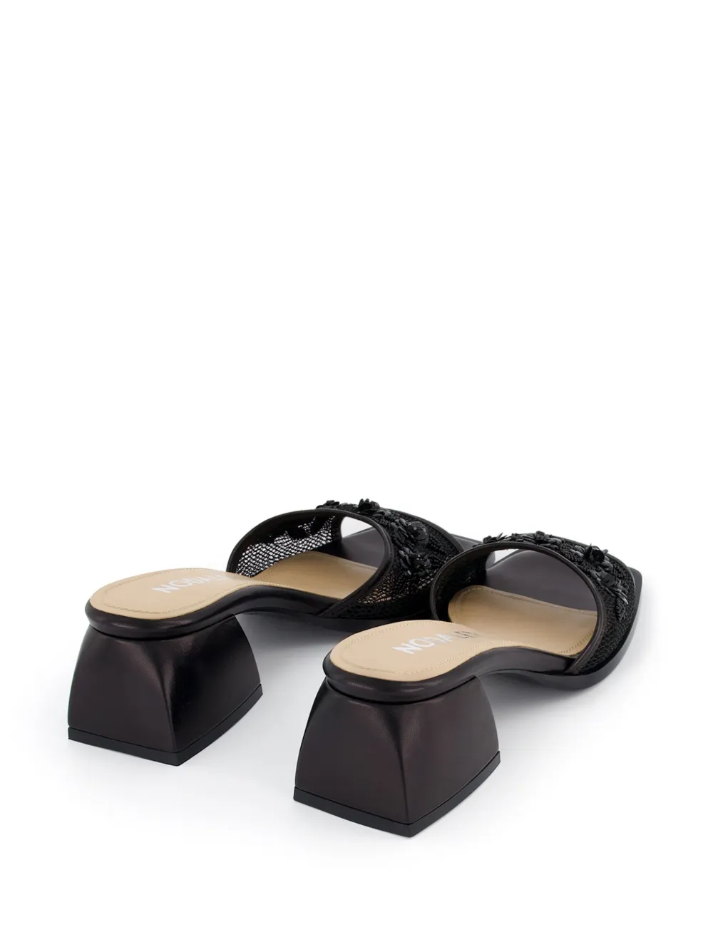 Nodaleto Bulla 50mm leather mules Black