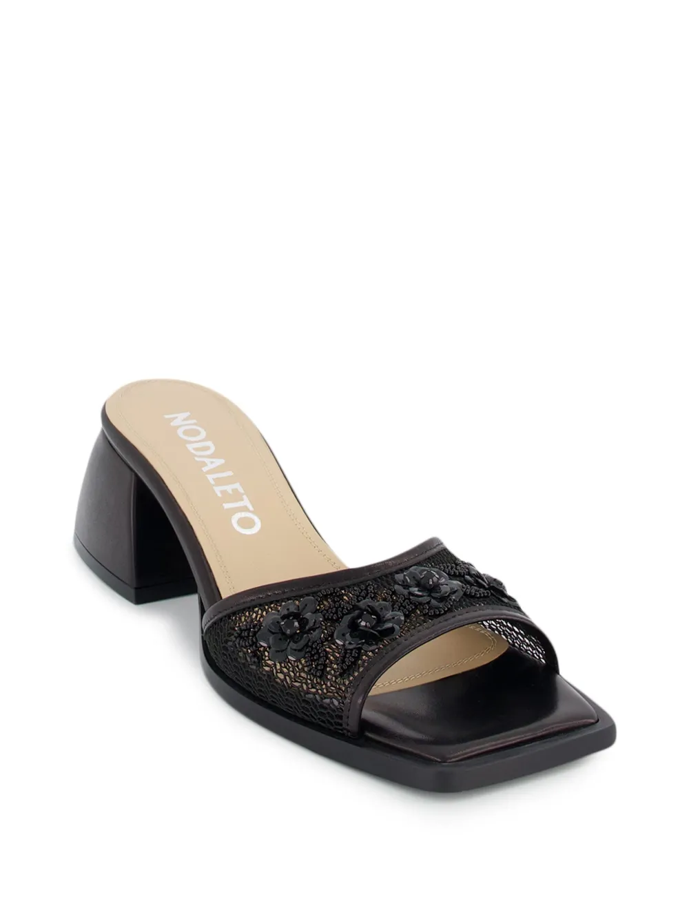 Nodaleto Bulla 50mm leather mules Black