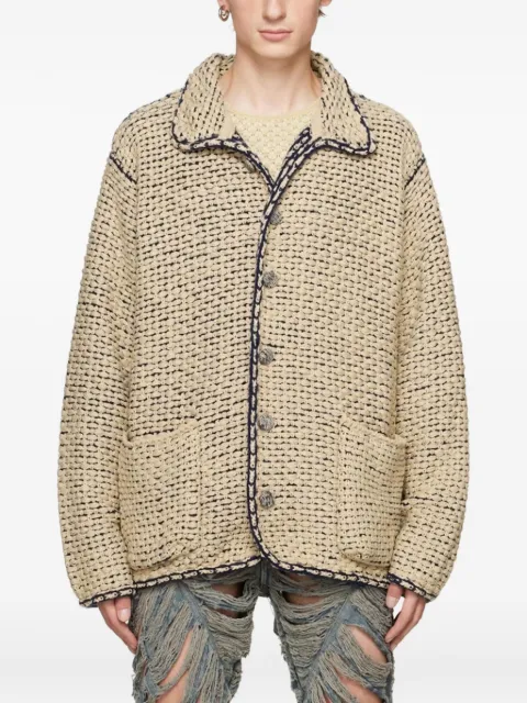 Isa Boulder basket-weave jacket