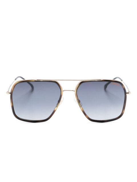 Carrera logo-engraved pilot-frame sunglasses