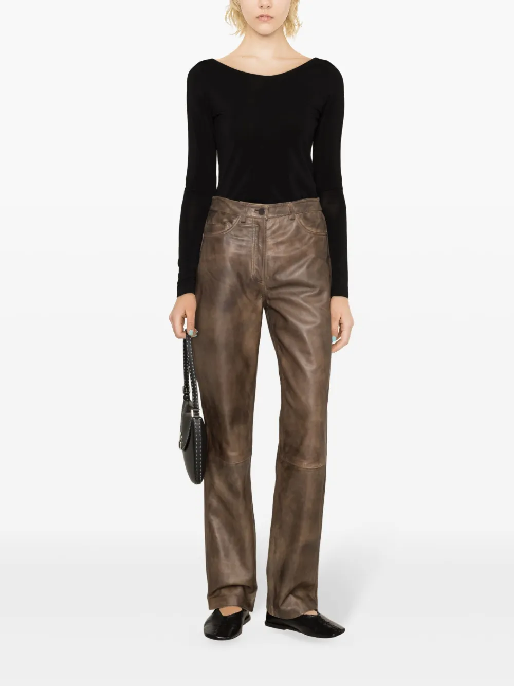Max Mara Leisure Blouse met lange mouwen Zwart