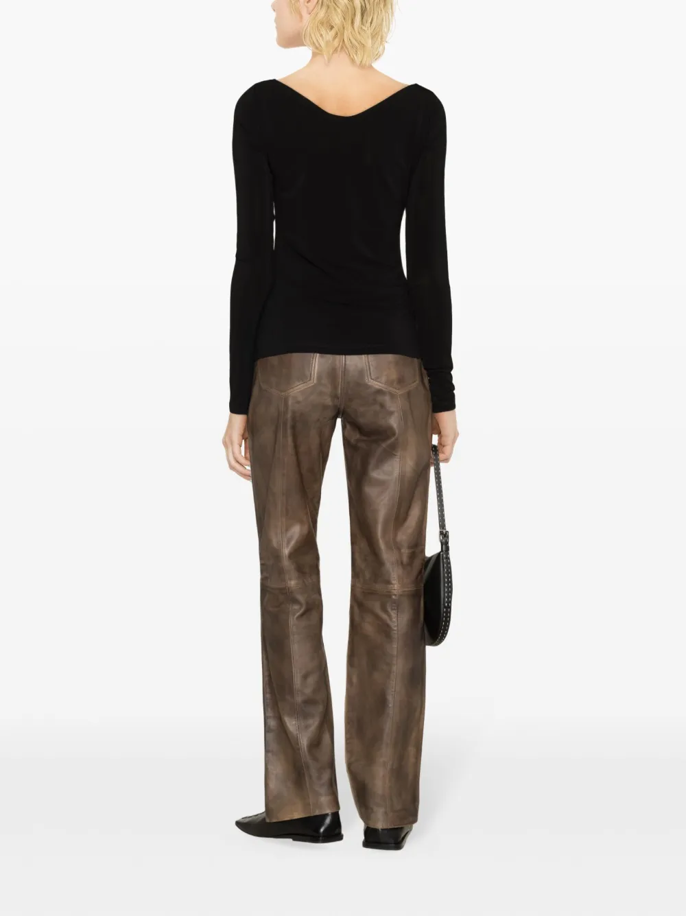 Max Mara Leisure Blouse met lange mouwen Zwart