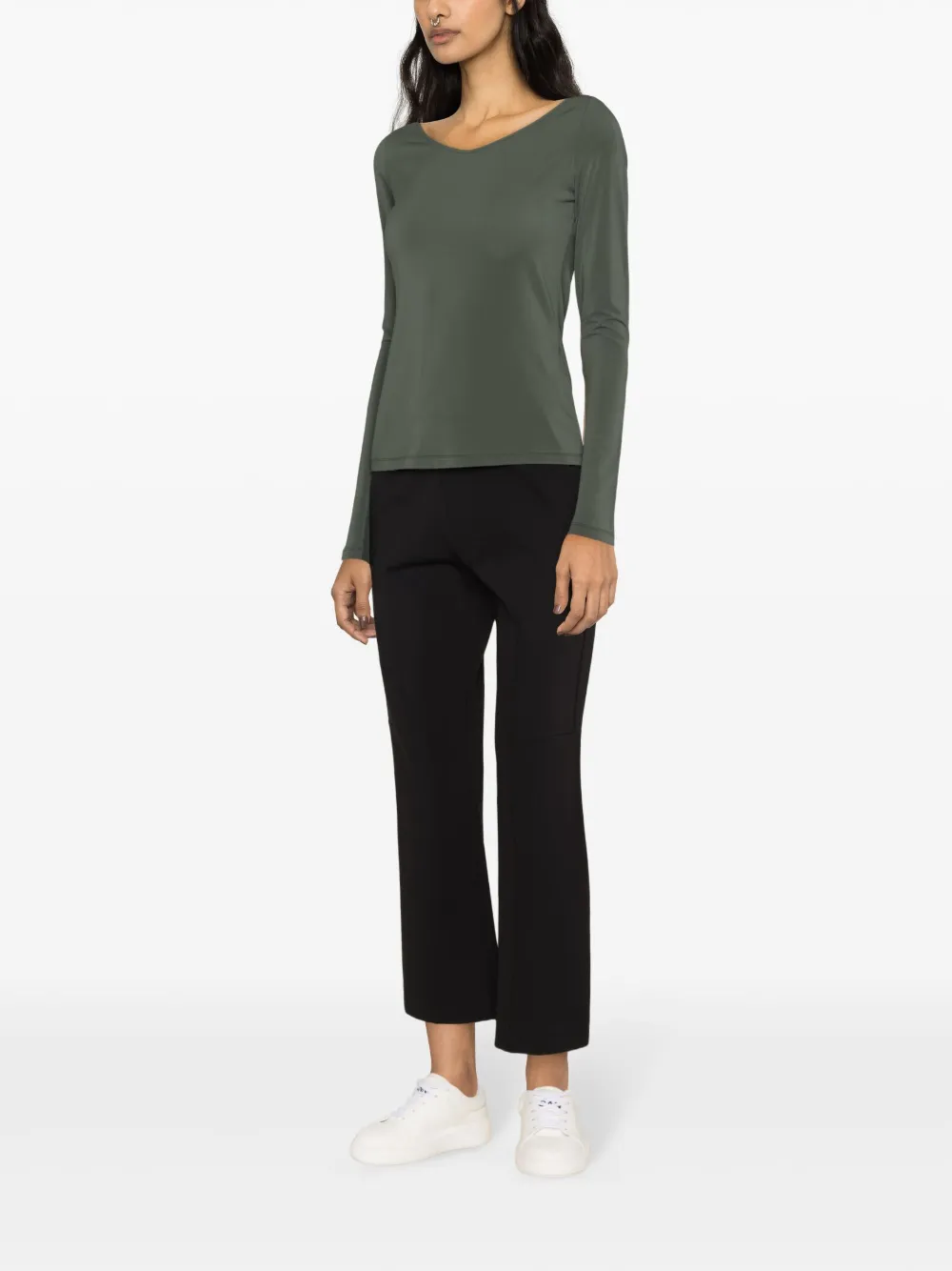 Max Mara Leisure Blouse met lange mouwen Groen