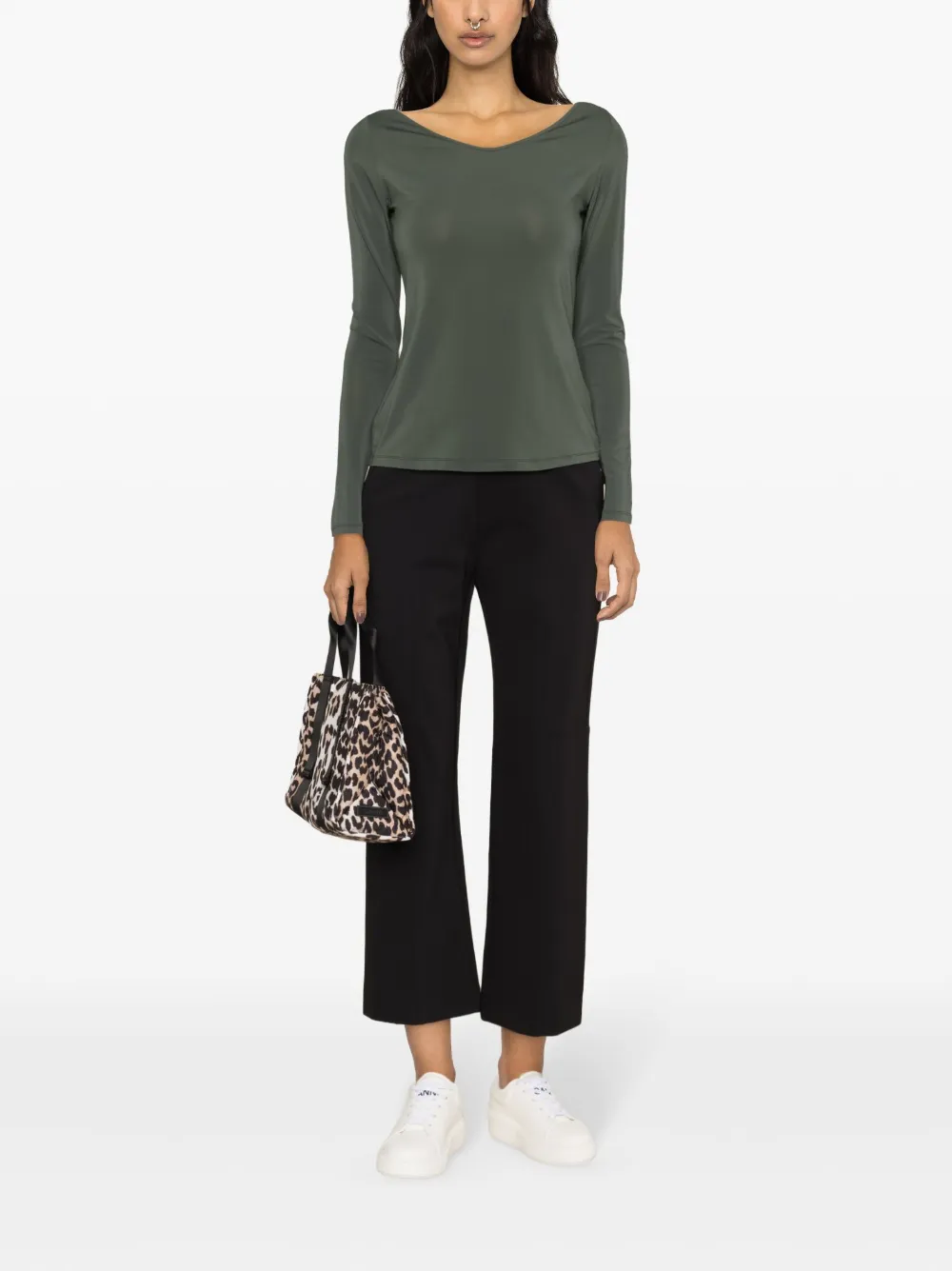 Max Mara Leisure Blouse met lange mouwen Groen