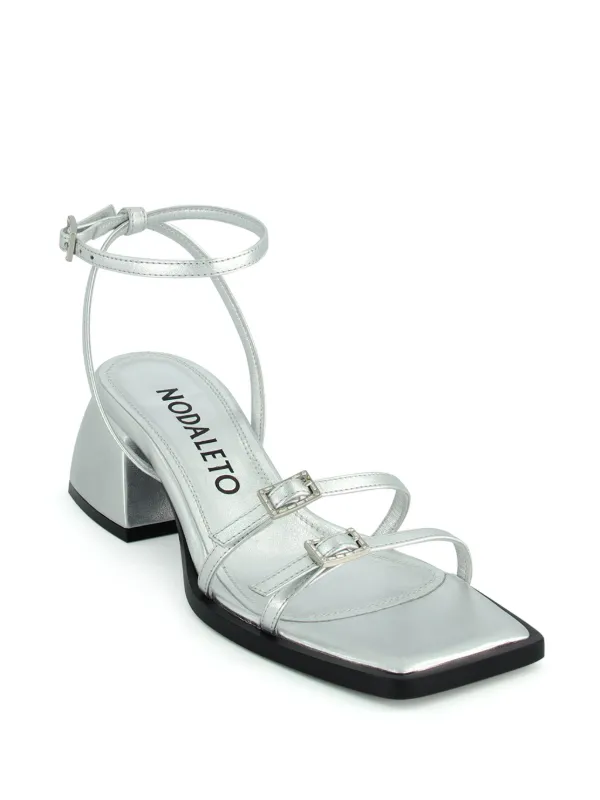 新品Nodaleto シルバーサンダル