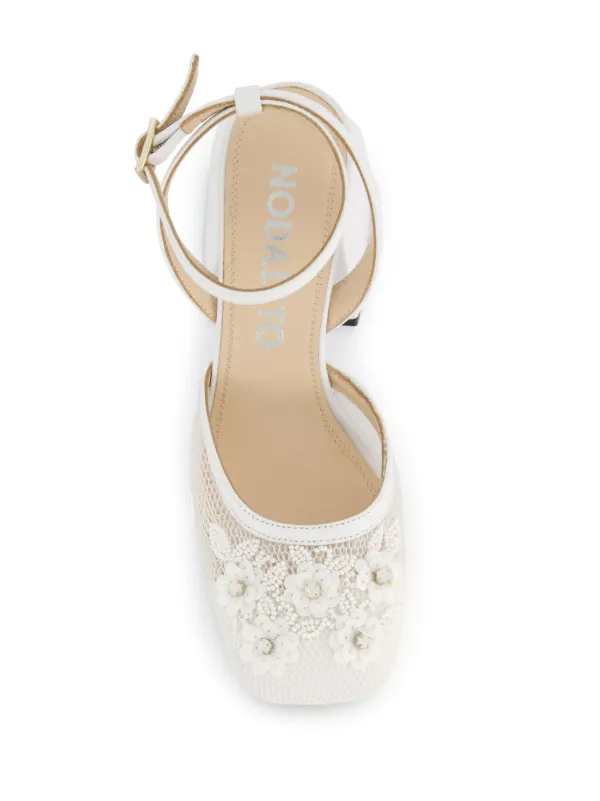 Nodaleto Bulla Camille 90mm Embellished Pumps | White | FARFETCH