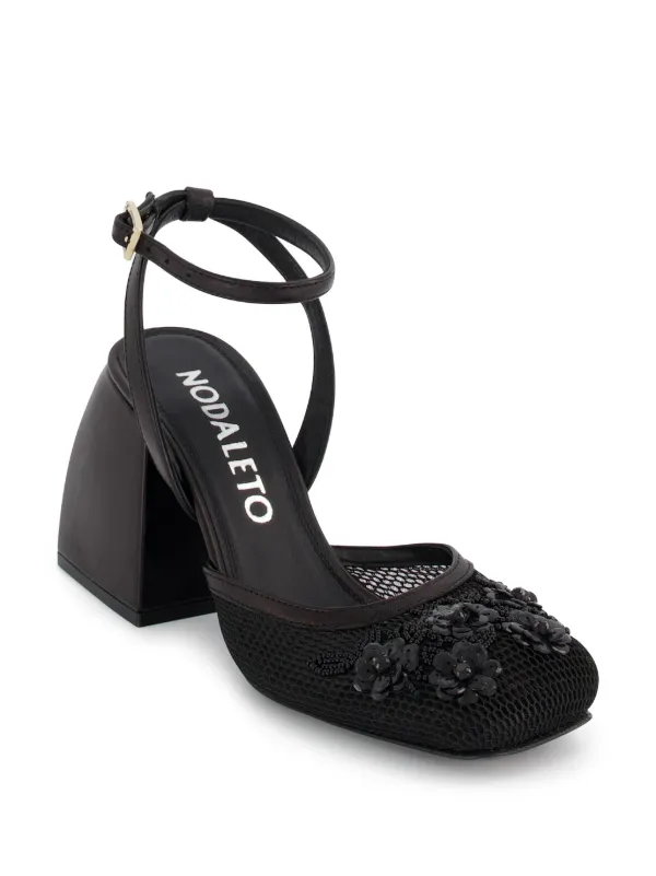 Nodaleto Bulla Camille 90mm Embellished Pumps | White