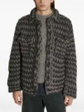 Isa Boulder textured woven jacket - Brown