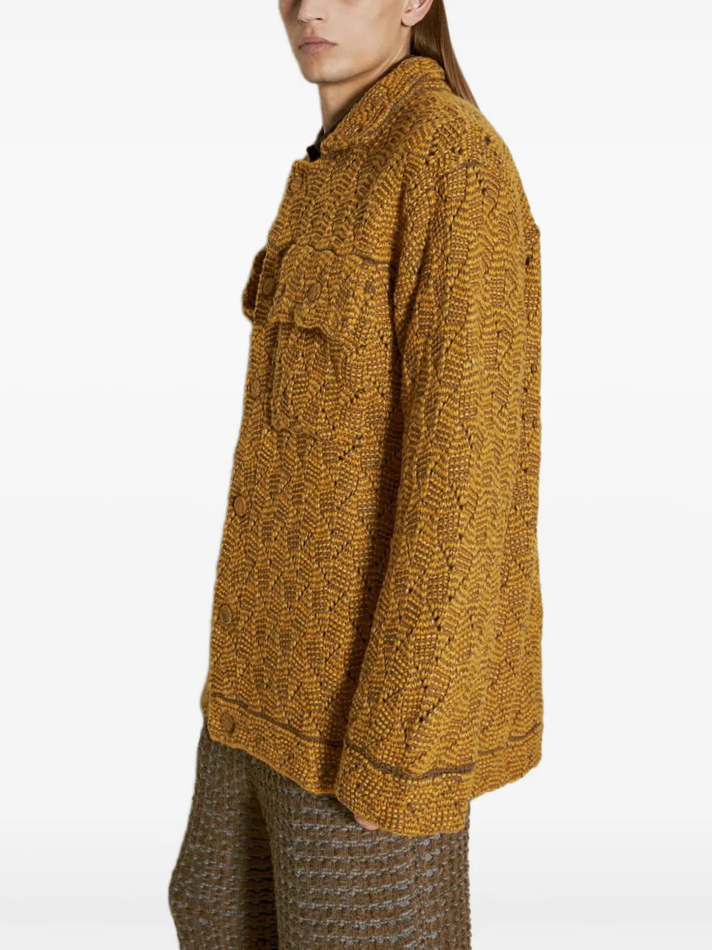 Isa Boulder Puzzle Work Jacket In Orange