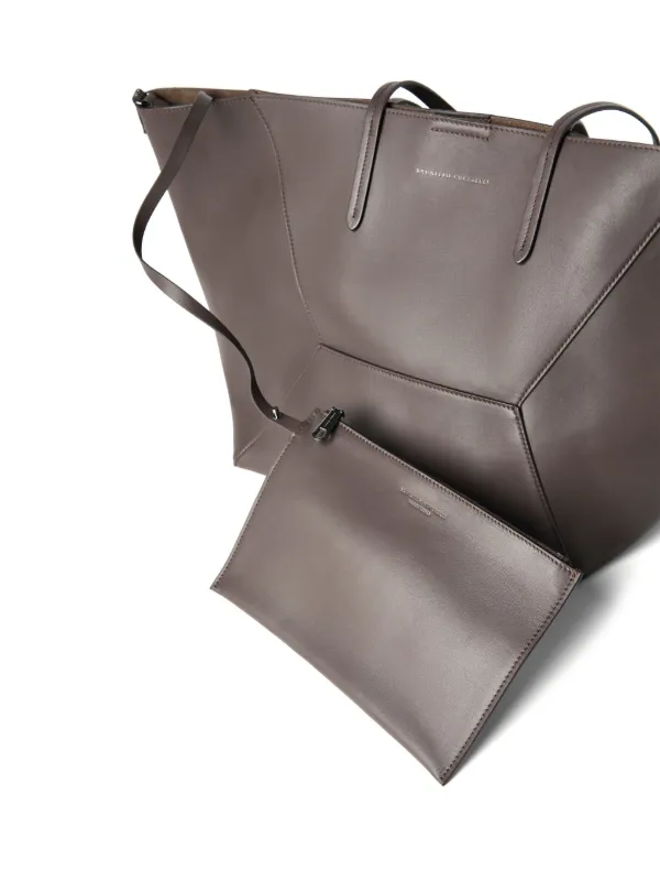 Brunello Cucinelli BC Duo Leather Tote Bag | Brown | FARFETCH