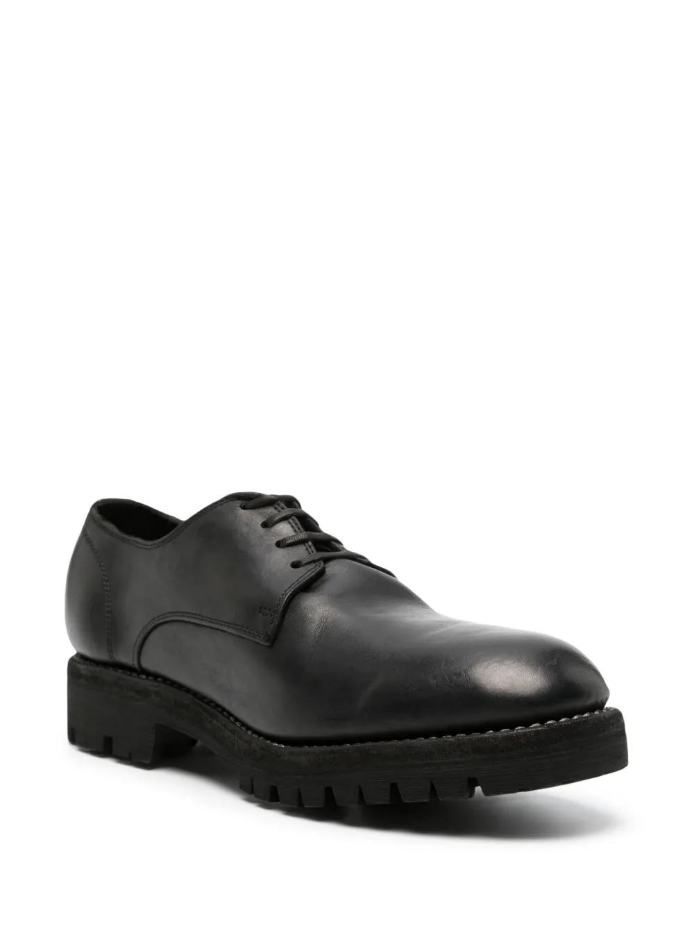 Guidi 792VX leather derby shoes - Zwart