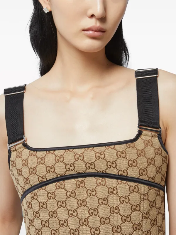 Gucci Haut Crop Motif Monogramm Farfetch