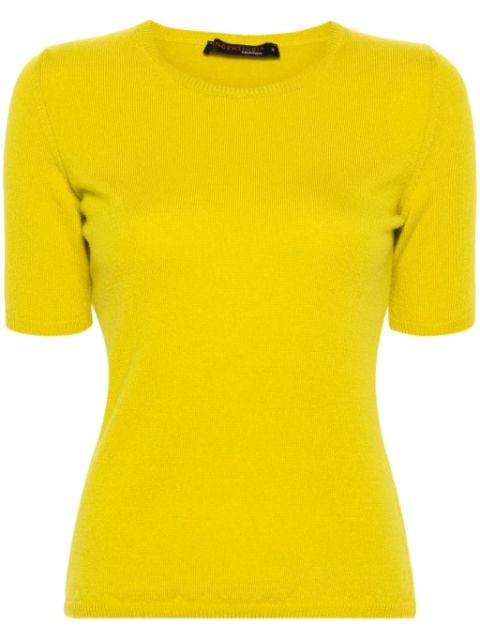 Incentive! Cashmere short-sleeve cashmere knitted top