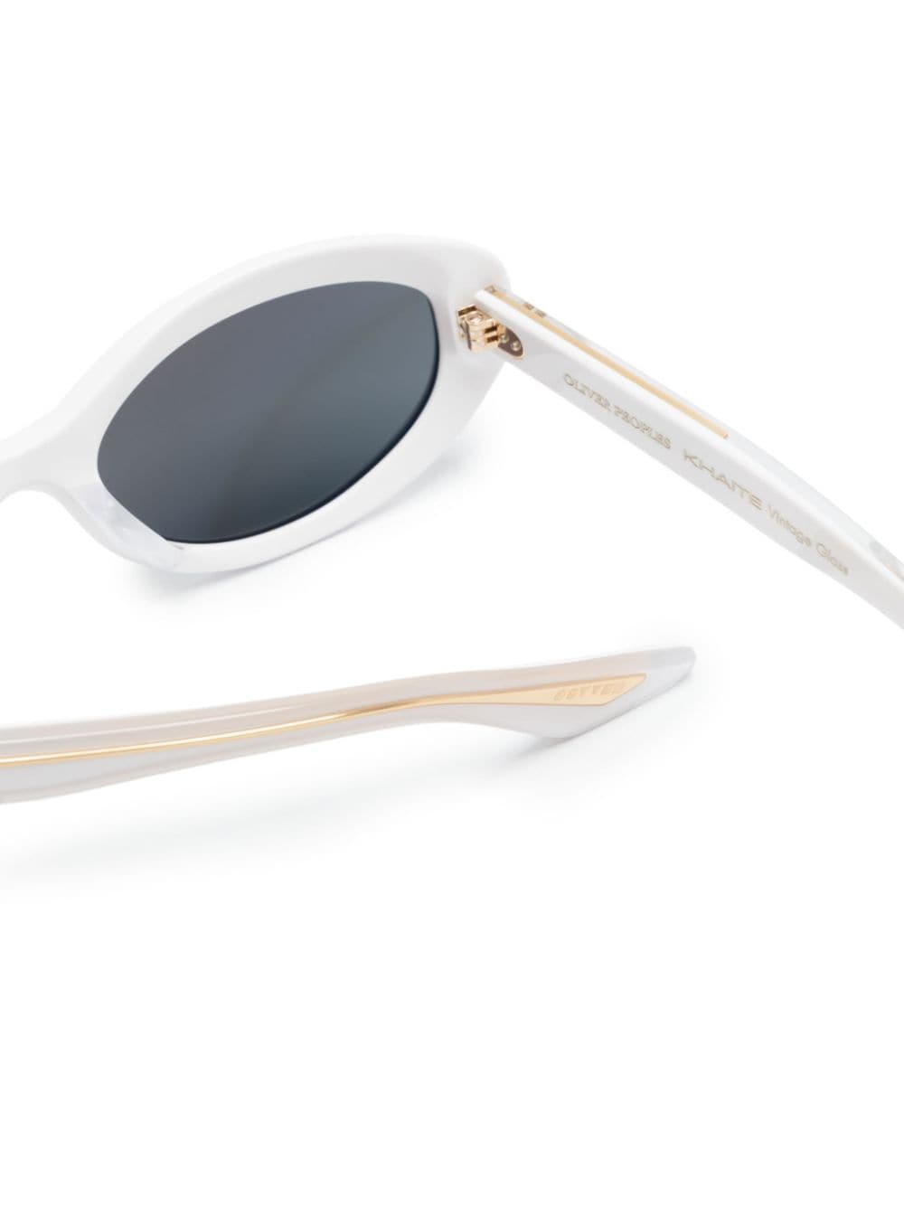 Oliver Peoples 1969C zonnebril met ovalen montuur Wit