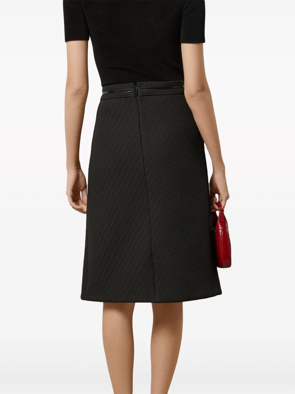 Gucci Horsebit-chain Midi Dress In Schwarz