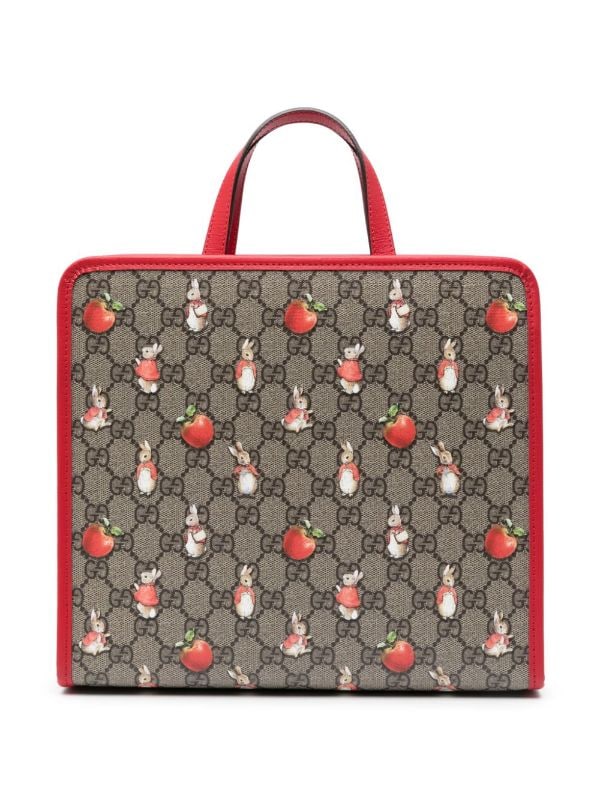 Gucci Kids x Peter Rabbit™ GG Supreme Canvas Tote Bag - Farfetch