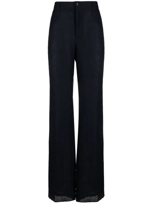 Pantalon en lin à coupe ample - Dolce & Gabbana - Modalova