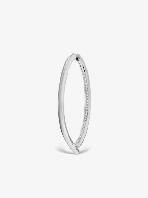 Tabayer 18kt white gold Oera Orb diamond hoop earrings