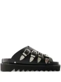 Toga Pulla buckle-embellished slides - Black