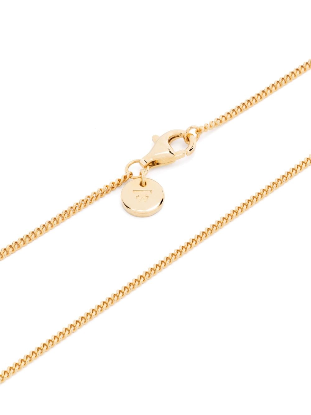 Shop Tom Wood Mini Cushion Pendant Necklace In Gold
