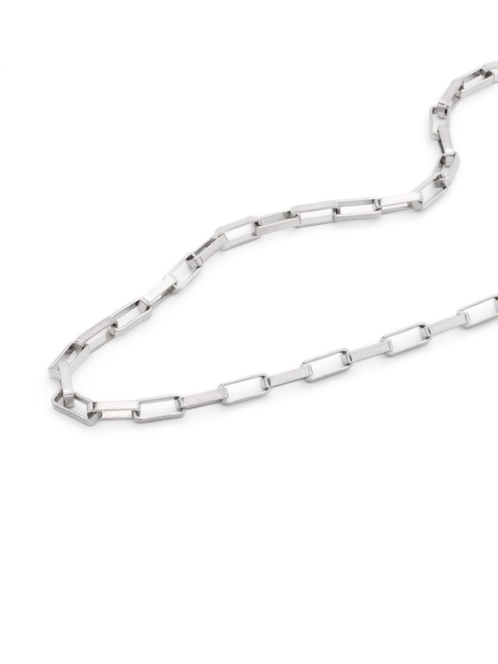Shop Tom Wood Billie Chain Necklace In Silver