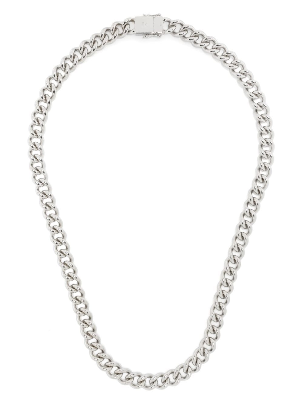 Tom Wood rhodium-plated chain necklace - Argento