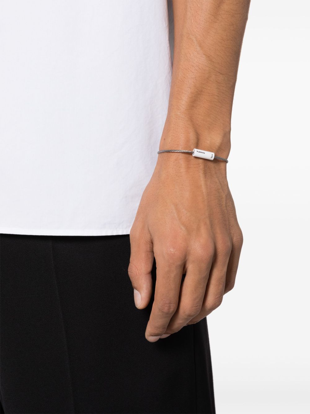 Le Gramme Le 5g cable bracelet - Zilver