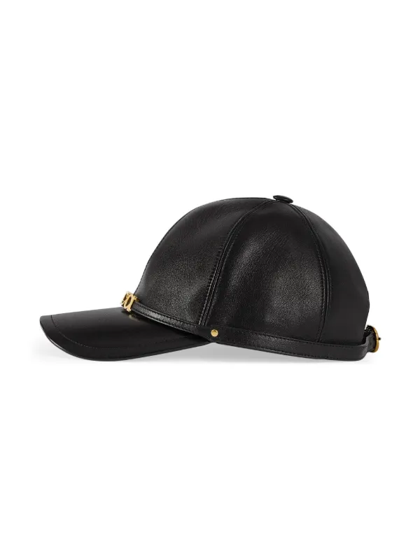 Gucci leather baseball cap best sale