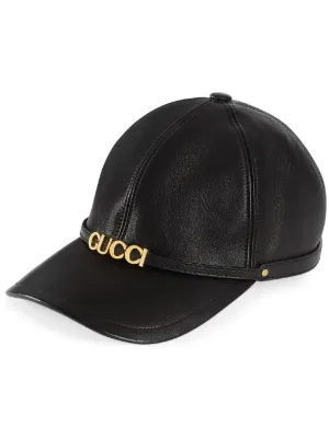 Gucci hat leather 2025