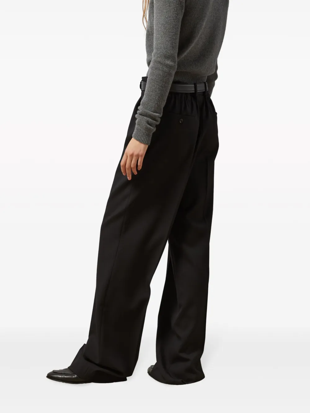 Gucci Broek met paperbagtaille Zwart