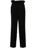 Gucci paperbag-waist straight-leg trousers - Black