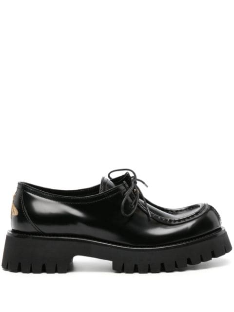 Gucci Interlocking G-plaque leather loafers