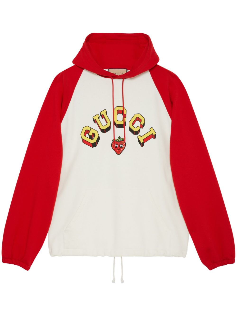 Gucci Logo-print Cotton Hoodie In White