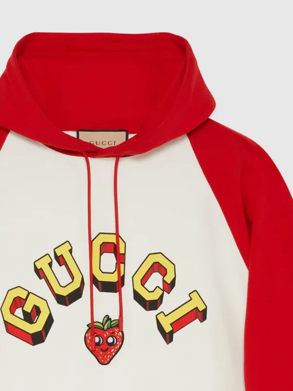 Gucci Logo Print Hoodie - Farfetch