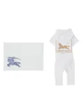 Burberry Kids EKD-print gift set (set of three) - White