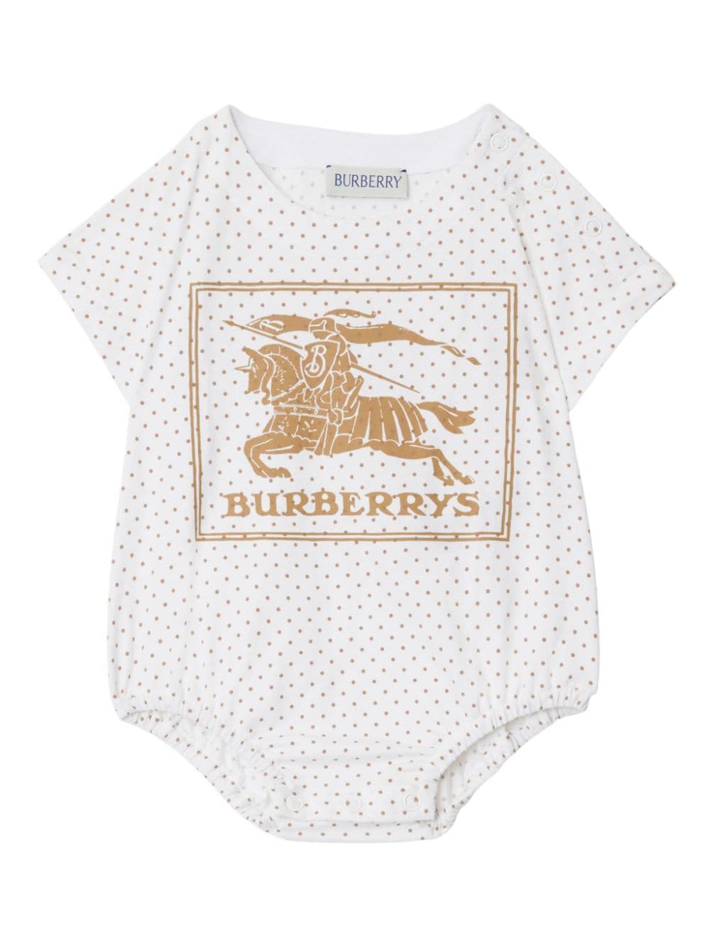 Burberry Kids Driedelige cadeauset met EKD-print - Wit