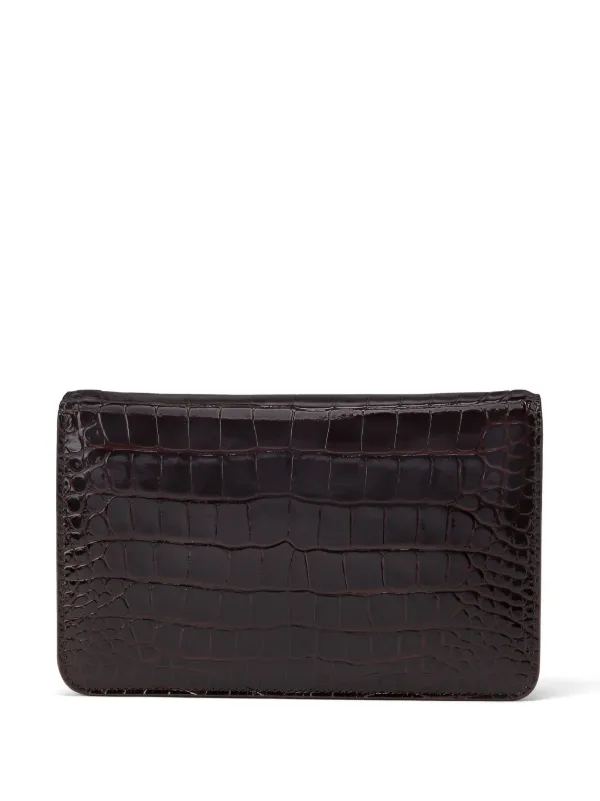 【関税&送料込】Tom Ford Whitney Mini Crocodile Embossed Lea TOM FORD Whitney Black Crocodile Embossed Leather Chain Mini