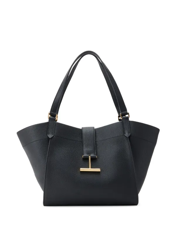 TOM FORD Large Tara Leather Tote Bag Black FARFETCH AO