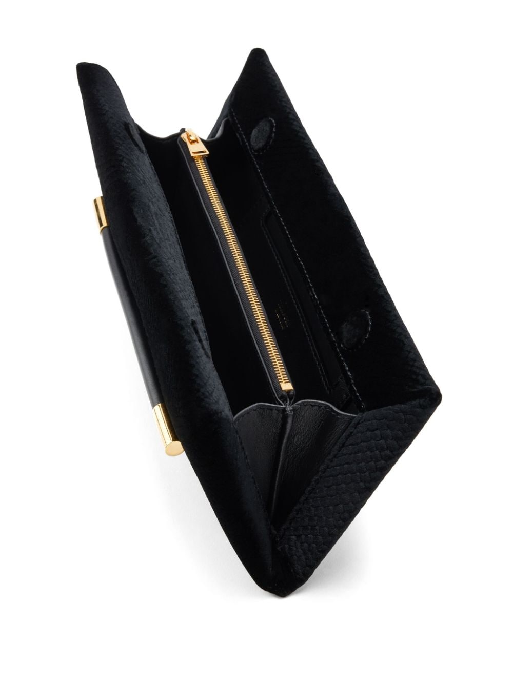 Shop Tom Ford Ava Velvet Clutch Bag In Schwarz